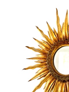 Giltwood Sunburst Wall Mirror