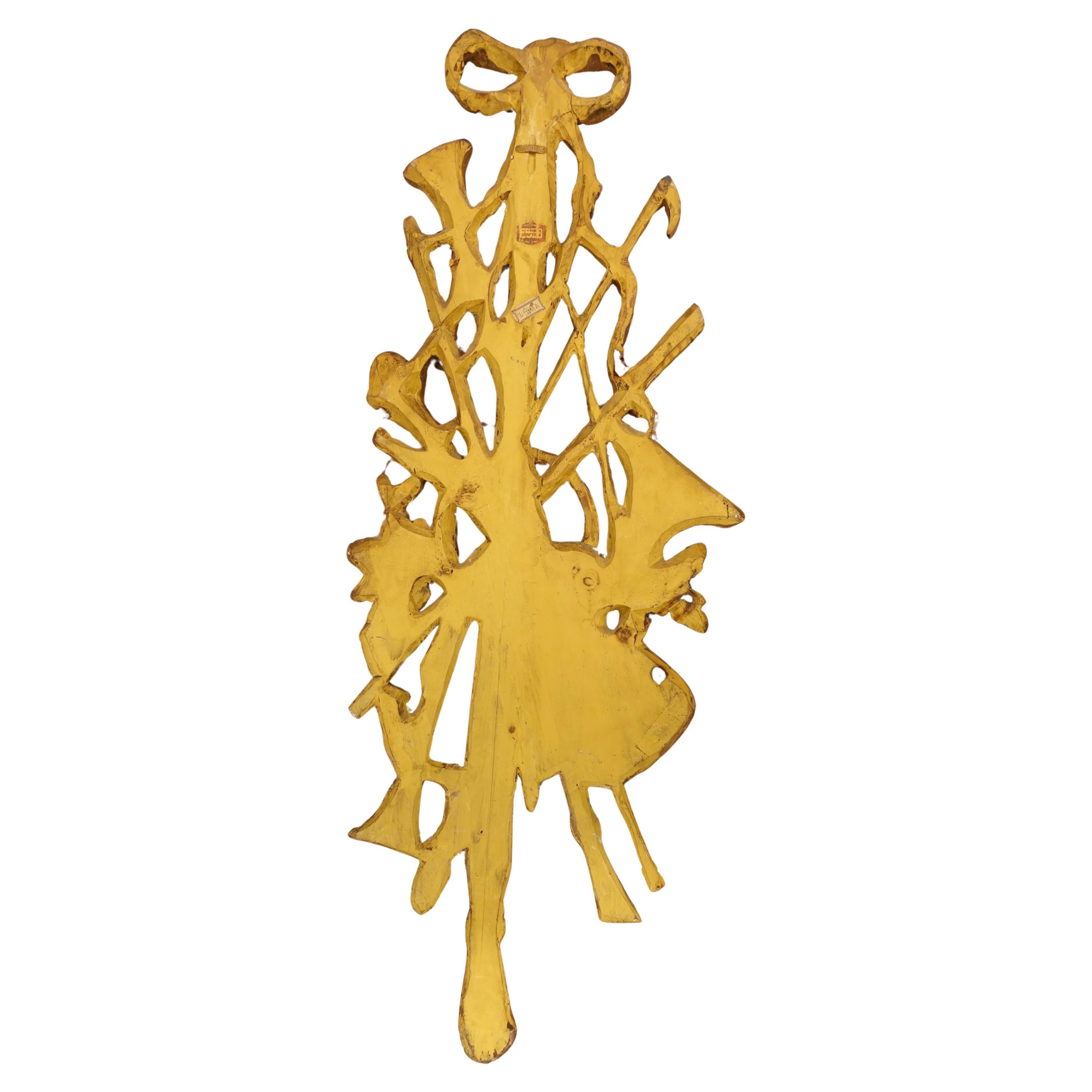 Giltwood Trophäe Wandapplikation (Französisch) im Angebot