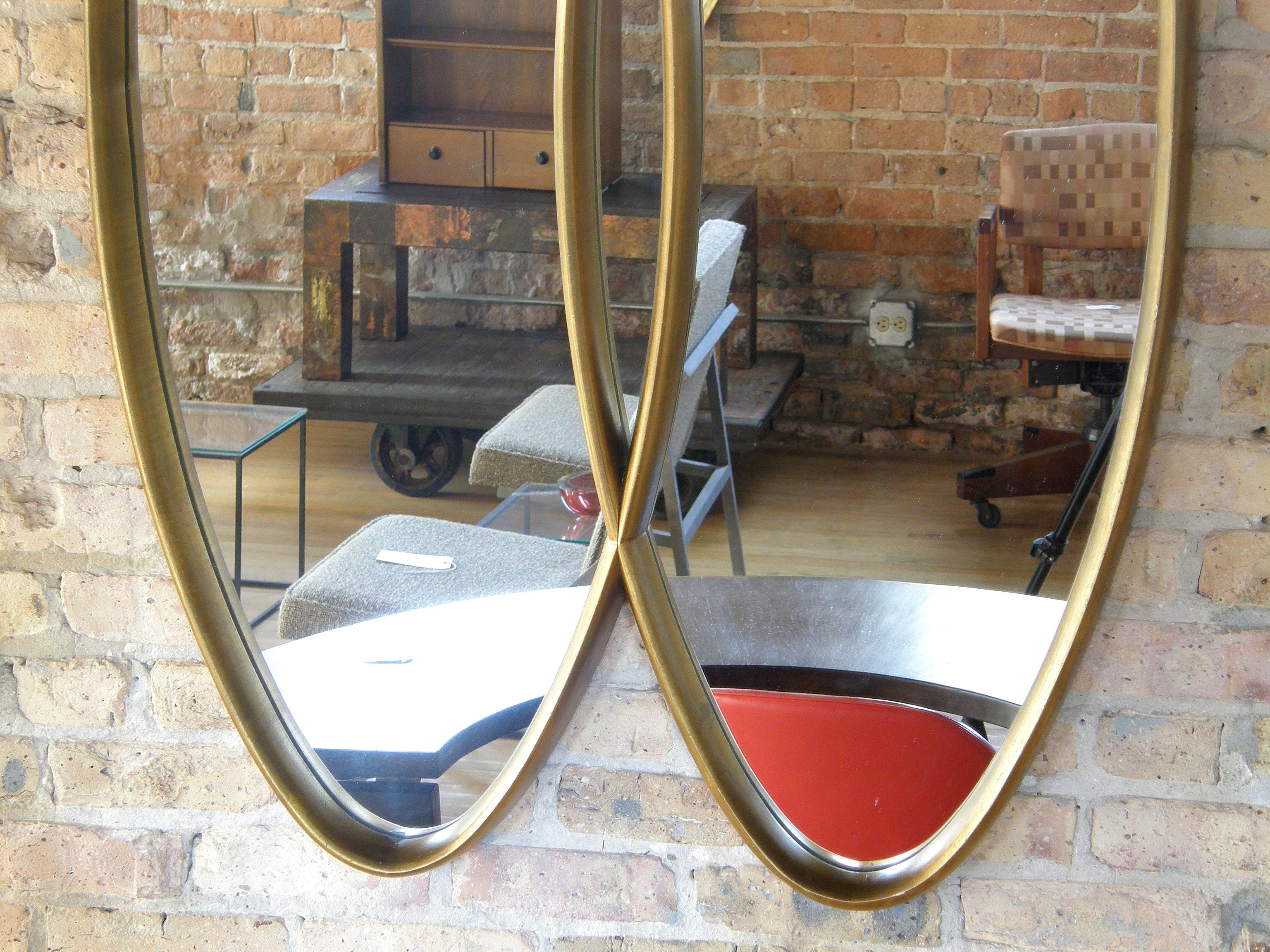 double oval mirror