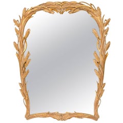 Giltwood Wheat Decor Mirror