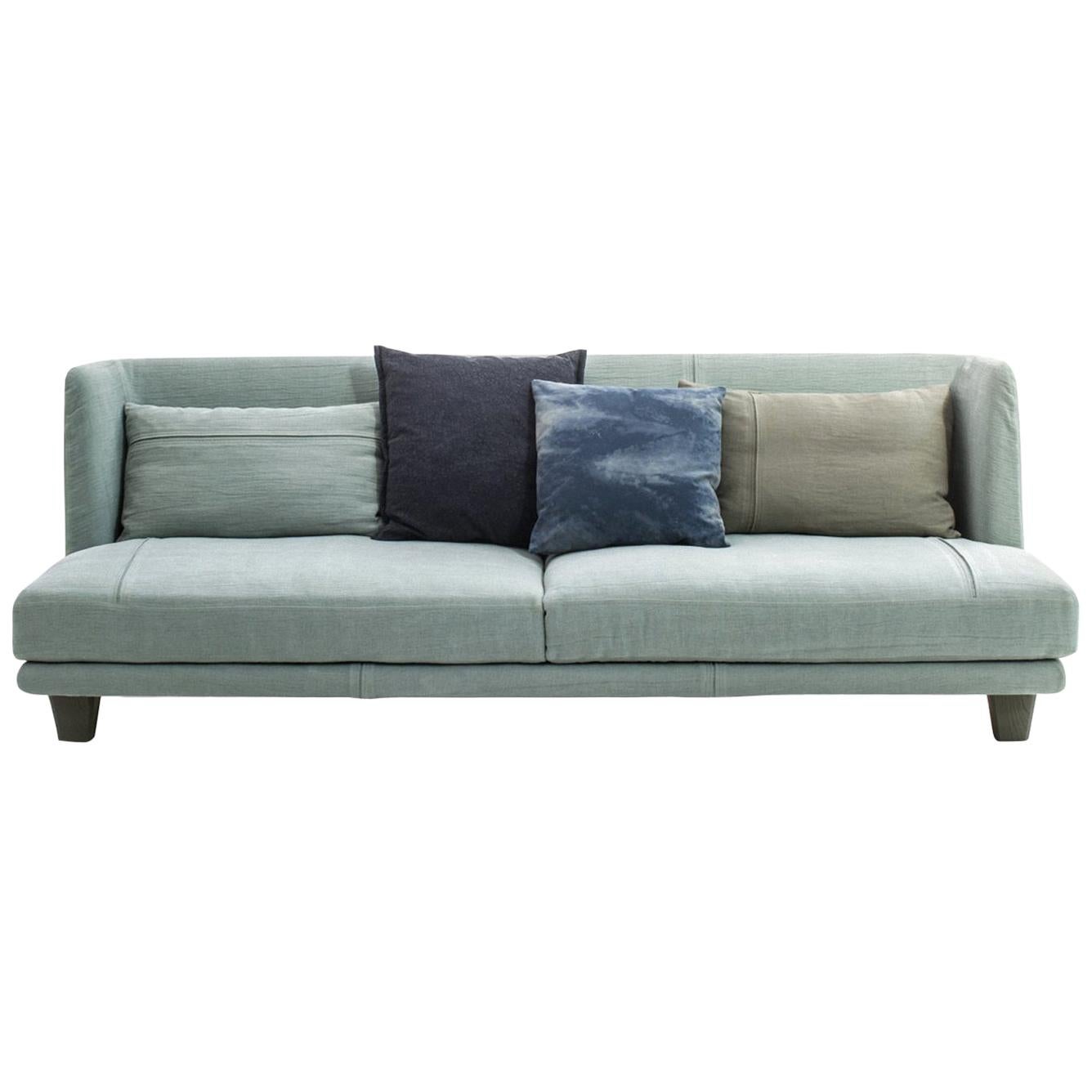 "Gimme More" Three-Seat Fabric Sofa with Fiber or Goose by Moroso for Diesel