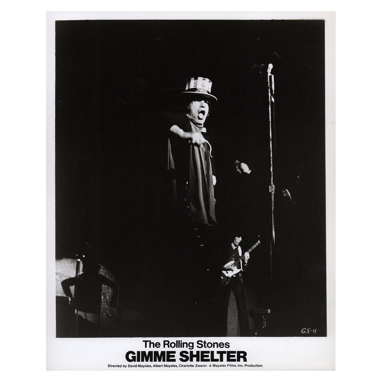 Gimme Shelter 1971 U.S. Silver Gelatin Single-Weight Photo
