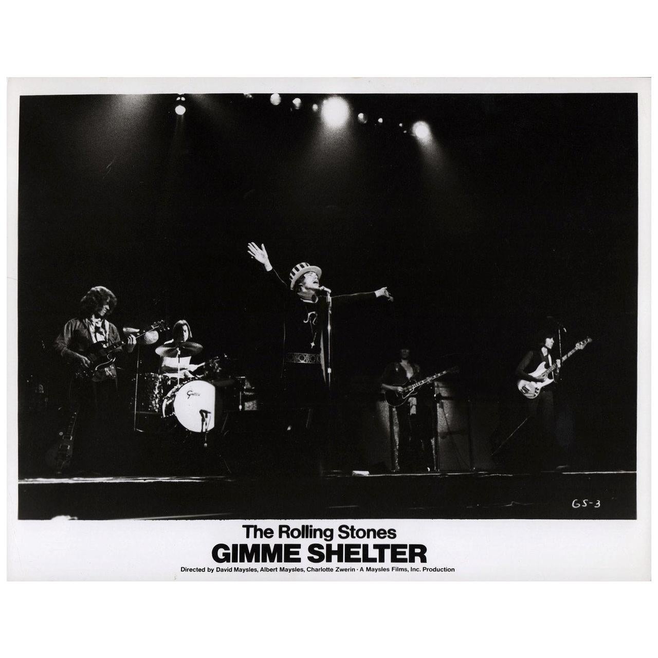 Gimme Shelter 1971 U.S. Silver Gelatin Single-Weight Photo
