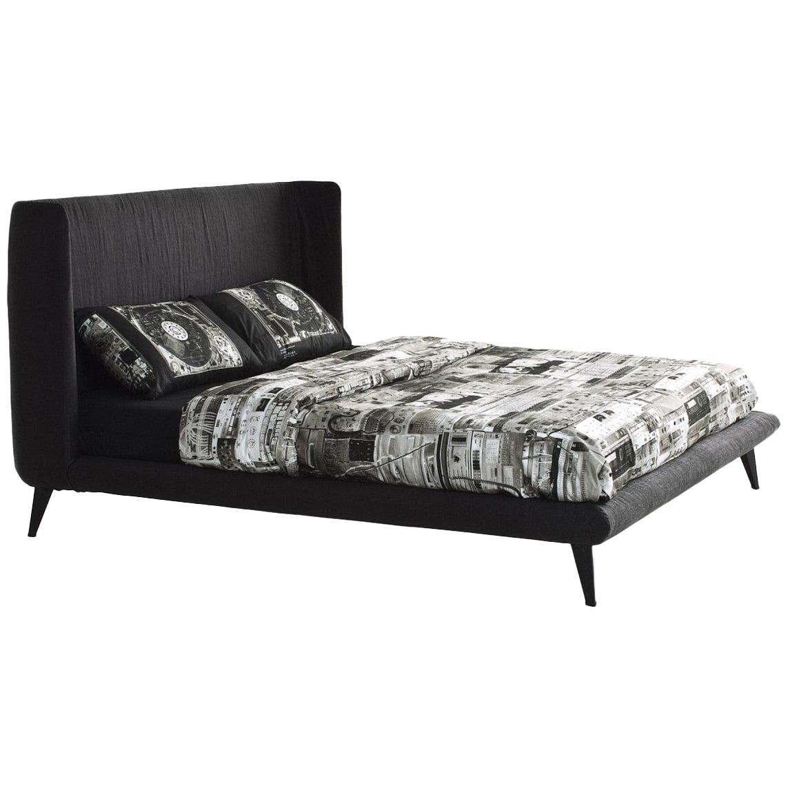 "Gimme Shelter" Cotton Linen Leather or Velvet Double Bed by Moroso for Diesel For Sale