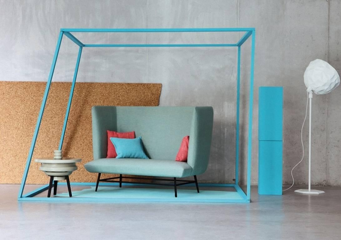 Zweisitziges Sofa „Gimme Shelter“ mit Stahlrahmen und Sockel von Moroso für Diesel im Angebot 1