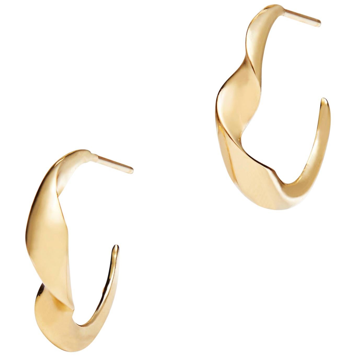 Gimmel Gold Hoop Earrings For Sale