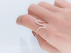 Gin & Grace 10K Rose Gold Natural White Diamond Ring for women