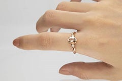 Gin & Grace 10K Rose Gold Real Diamond Anniversary Engagement Ring