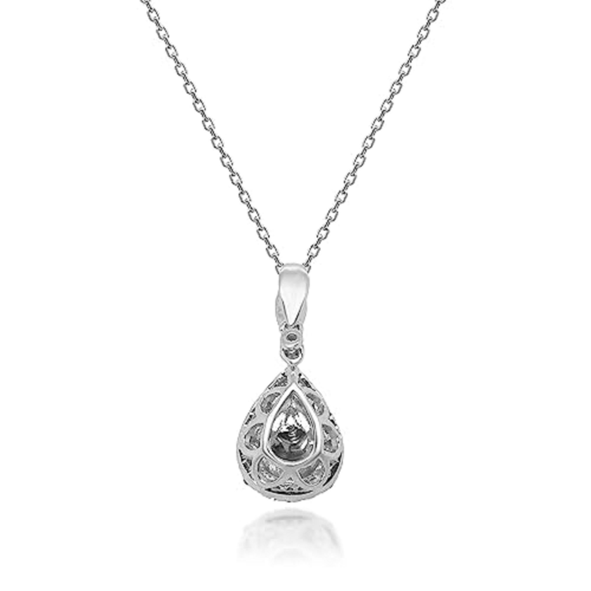 Pear Cut Gin & Grace 14K White Gold Ethiopian Opal Pendant with Diamonds for women For Sale