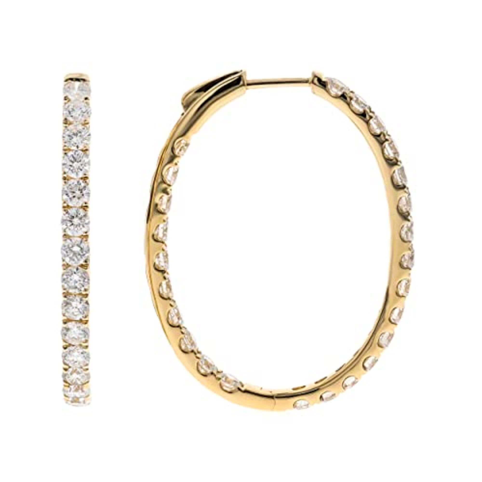 Gin & Grace 14K Gelbgold Diamant-Ohrring für Frauen (Art déco) im Angebot
