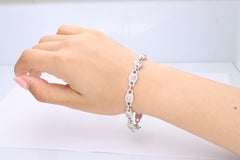 Gin & Grace Pink Diamond with Round-Cut White Diamond 14k TT Gold Bracelet