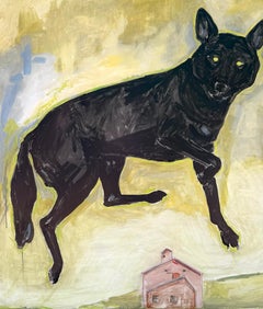 Painting: "Black Wolf Bardo"