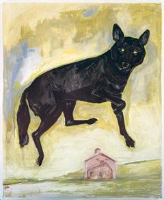 Painting: "Black Wolf Bardo"