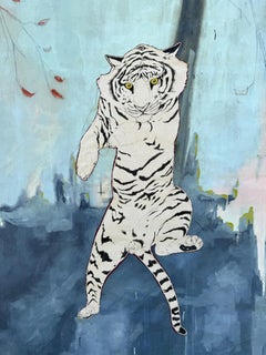 Painting: 'We're outta here (Tiger Bardo)'