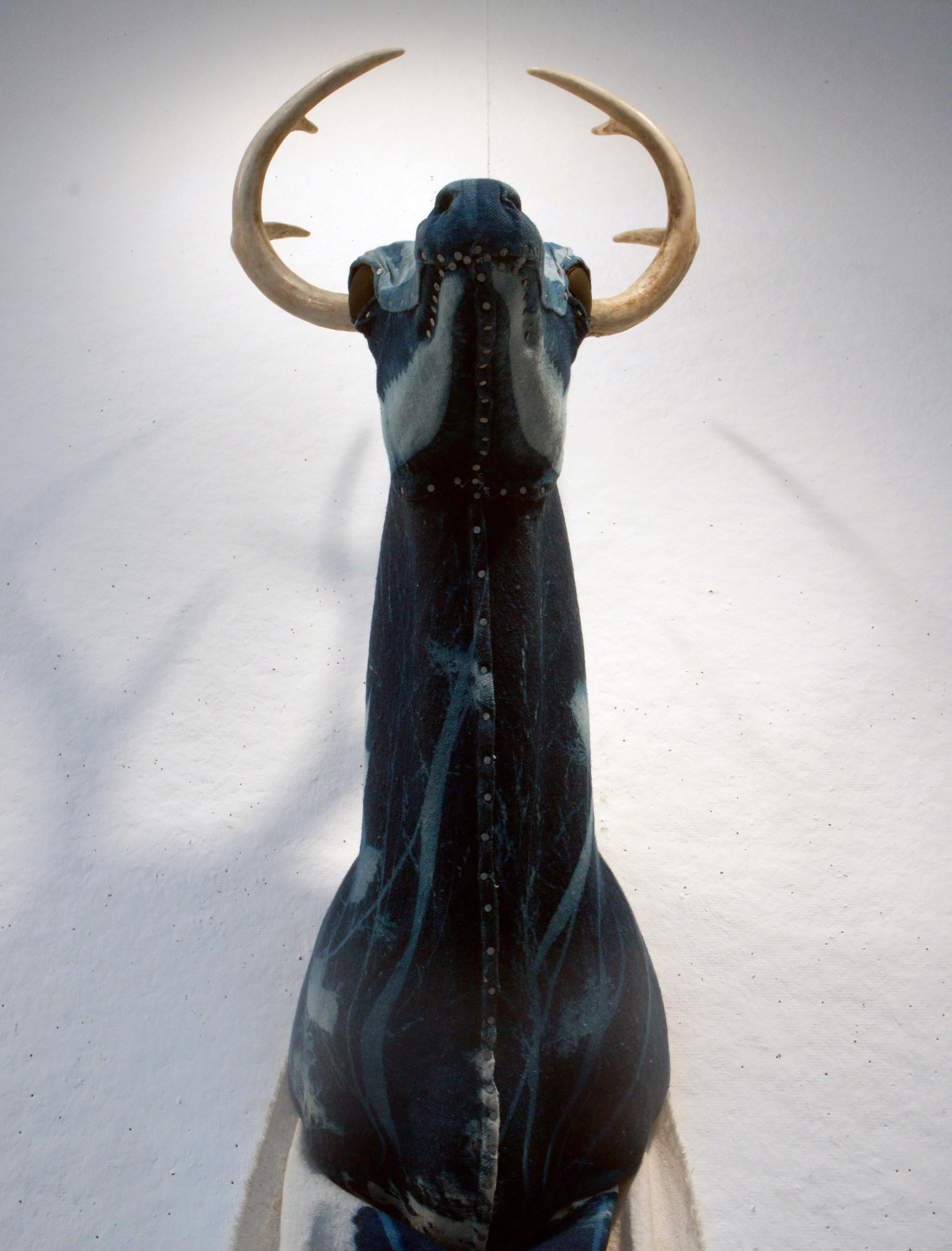 Large Stag Head Sculpture: 'A Remembrance' For Sale 11