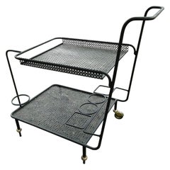 «Gin» Trolley by Mathieu Matégot France Made by Les Ateliers Matégot, 1950s