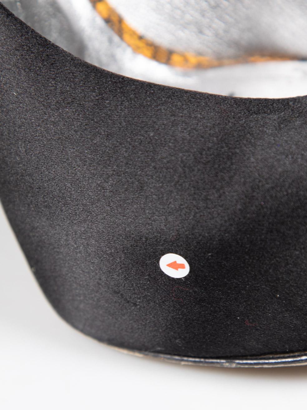 Gina Schwarz verschönerte Peep Toe Heels mit Spitzendetails in Schwarz Größe UK 6 im Angebot 6