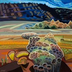 Dixon Meadow #2 - Expressionist Colorado Colorful Landscape Oil Painting