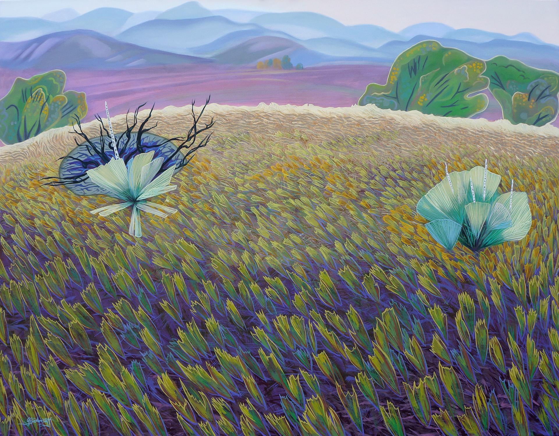 Hillside Yucca - Colorful Colorado Landscape Oil Painting