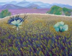Hillside Yucca - Colorful Colorado Landscape Oil Painting