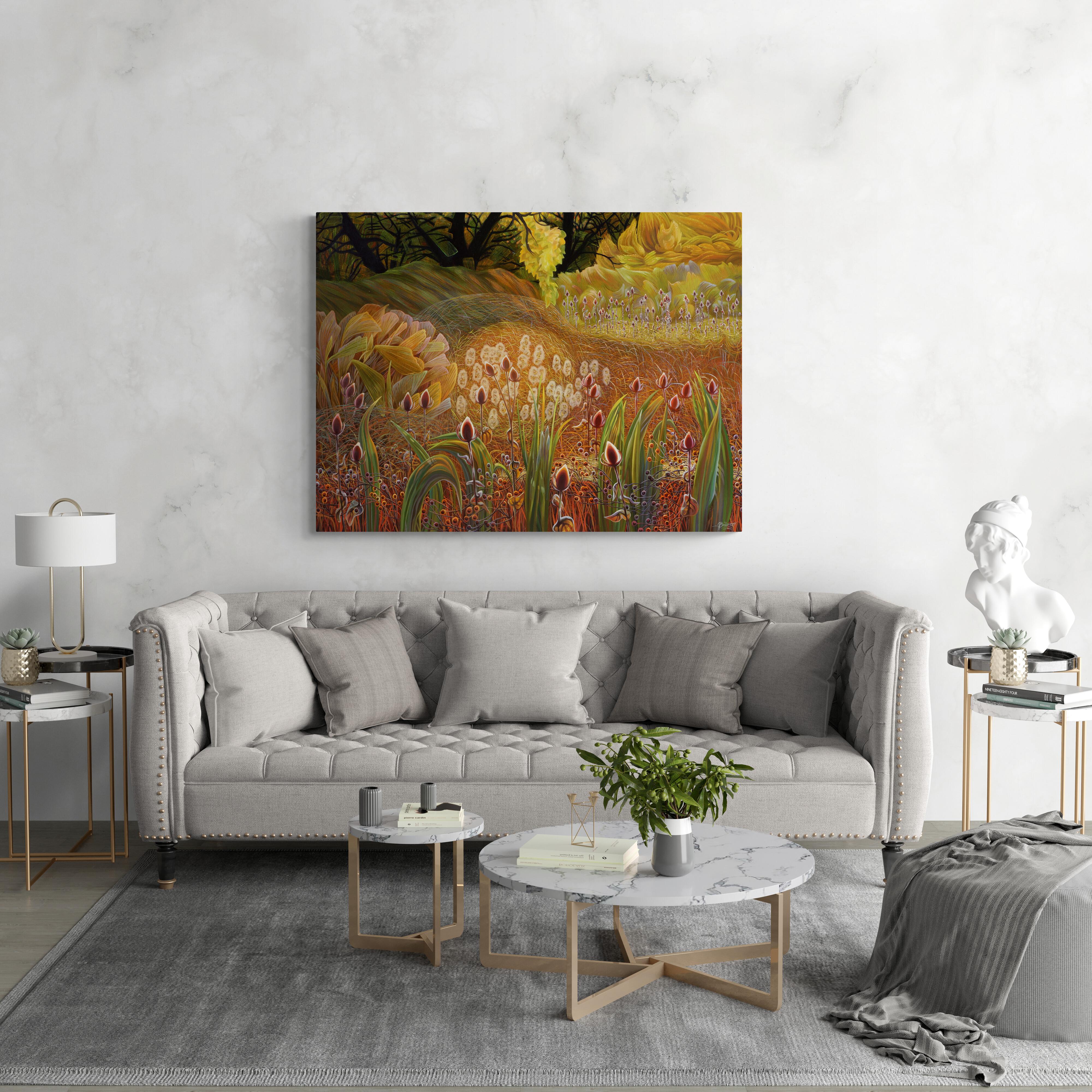 South Boulder Meadow #6, Originalgemälde – Painting von Gina Blickenstaff