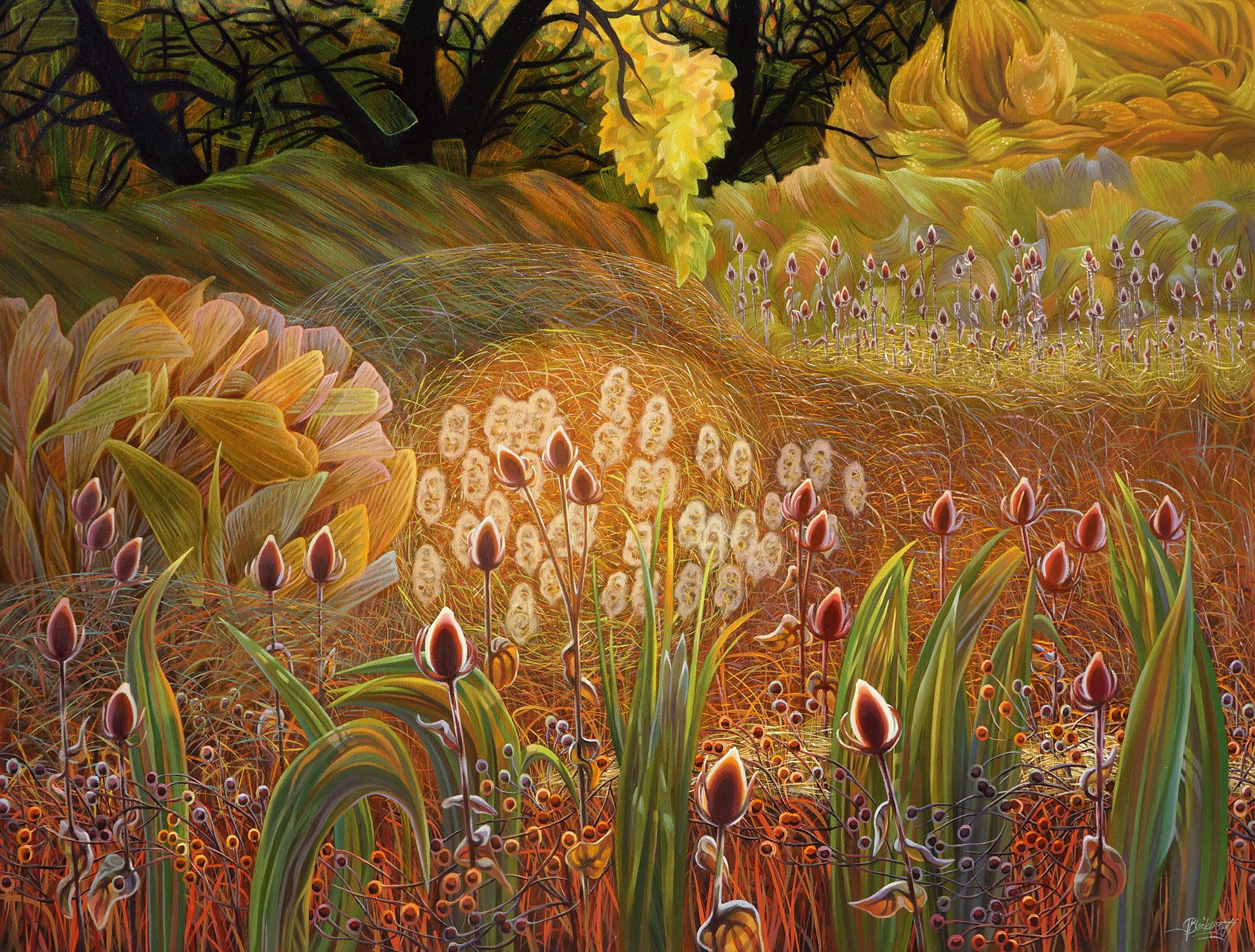 Gina Blickenstaff Still-Life Painting - South Boulder Meadow #6, Original Painting