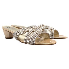 Gina Jewel-embellished Sandals 40