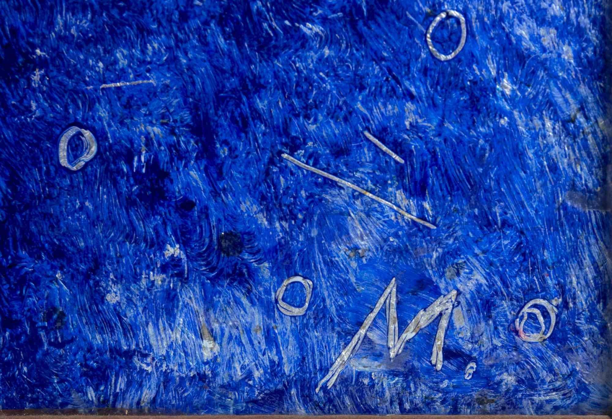 Composizione astratta - Tempera di attr. Gina Marziale - Anni '80 in vendita 2