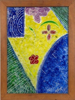 Composizione astratta - Tempera di attr. Gina Marziale - Anni '80