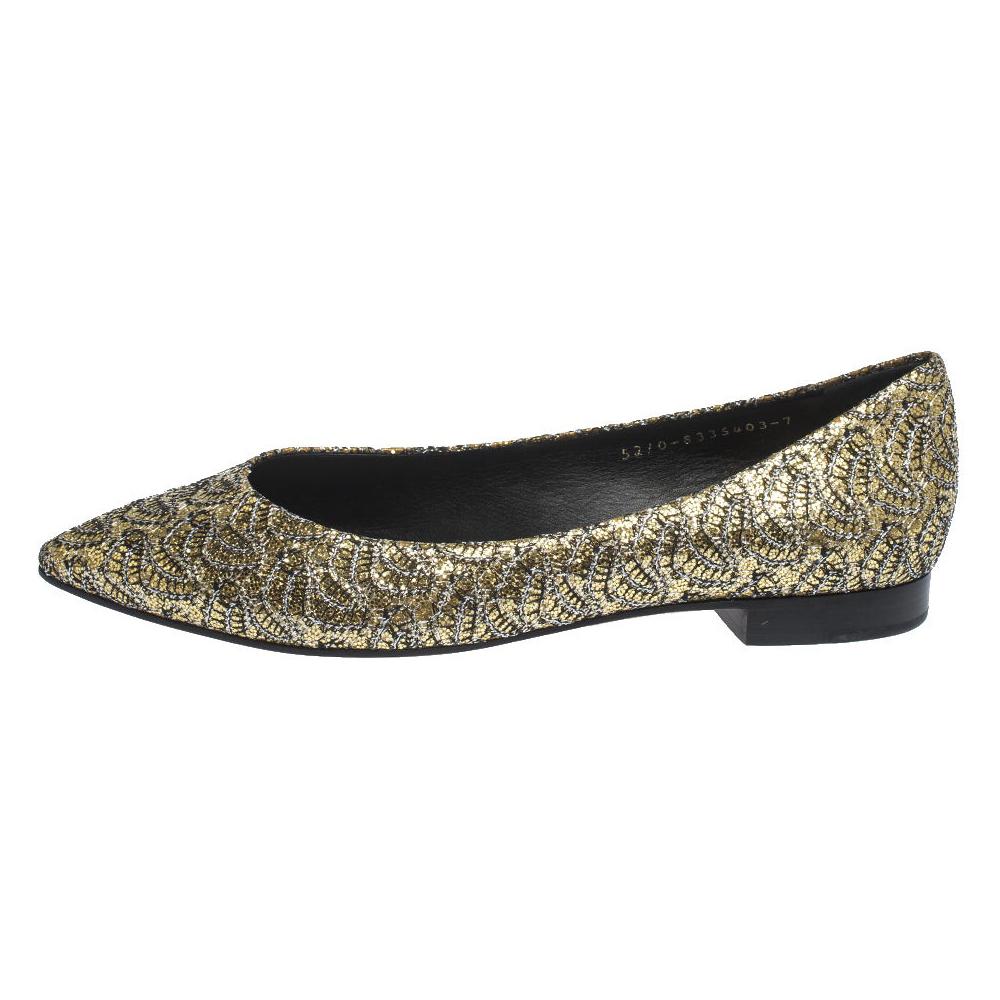 gold sequin flats