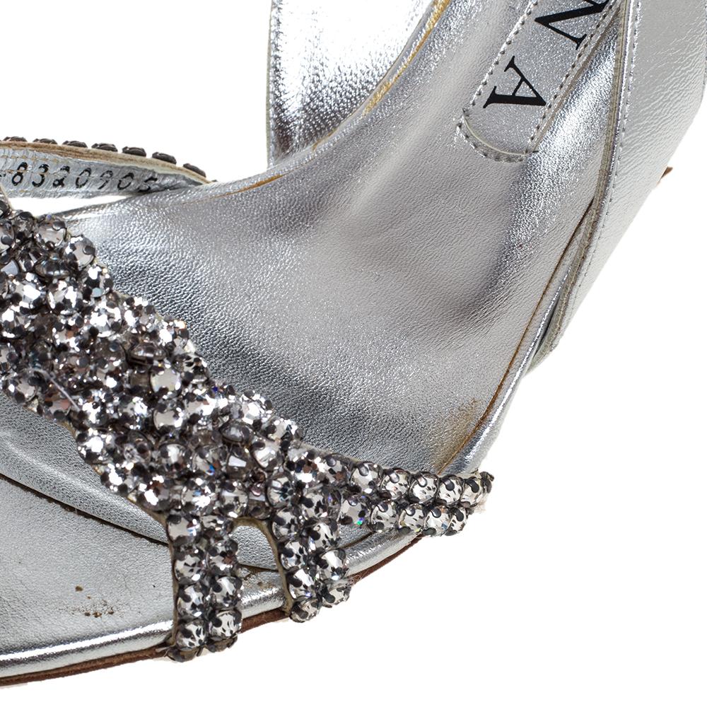 gina silver heels