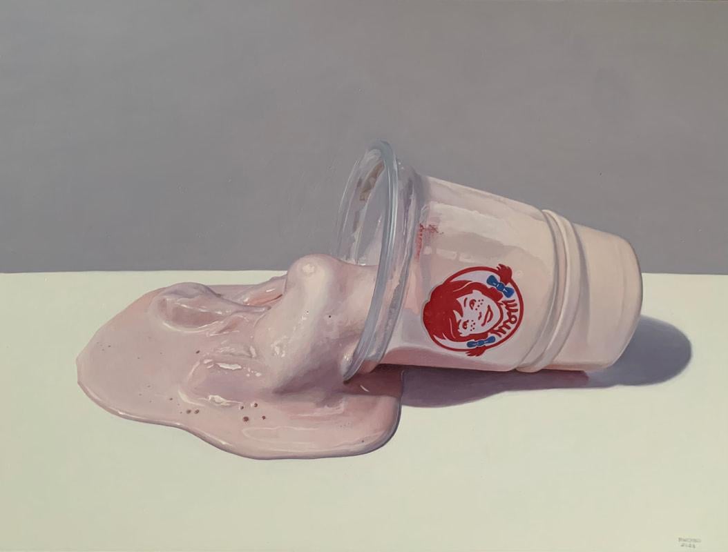 Still-Life Painting Gina Minichino - Frosty en chute libre