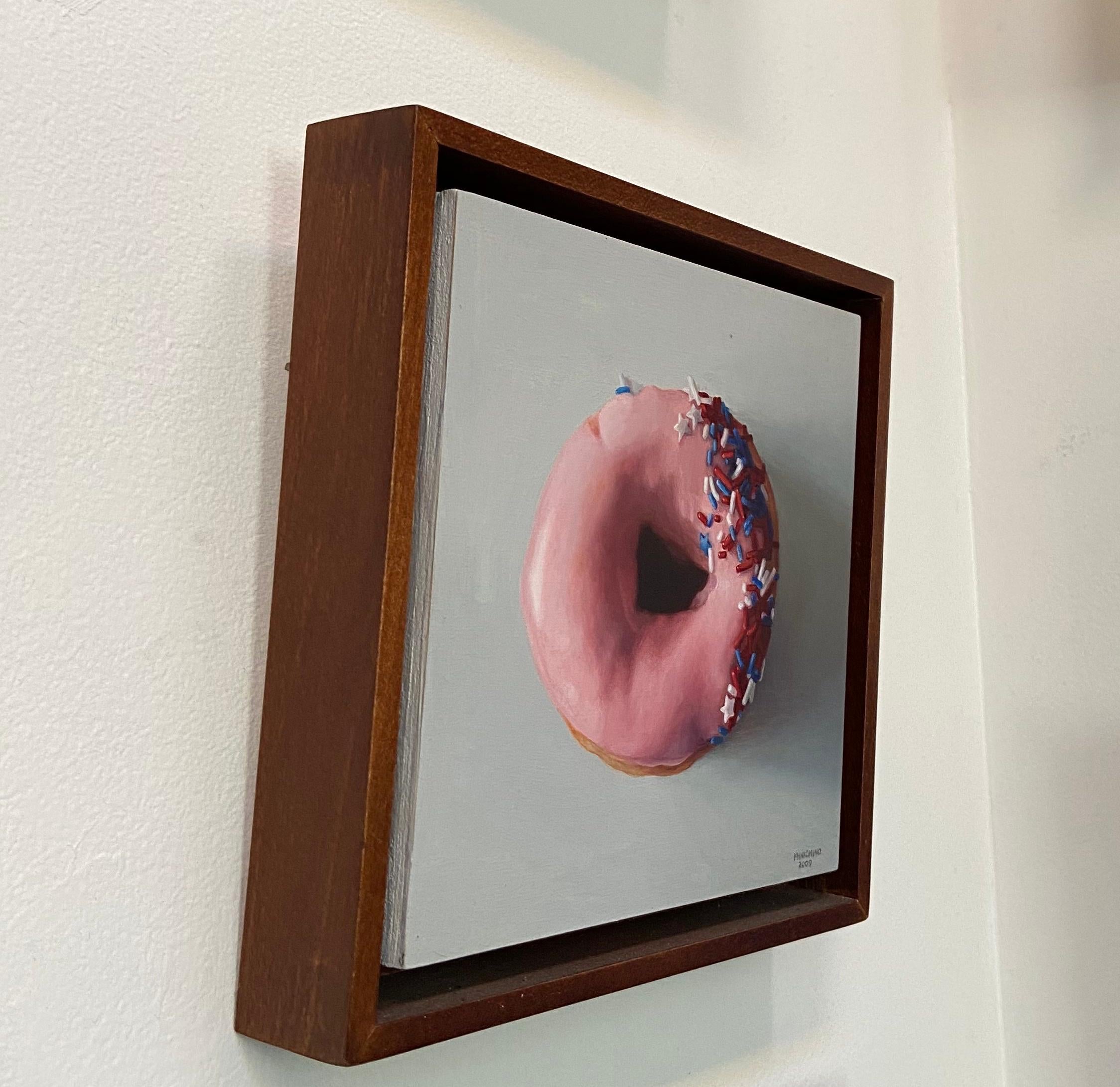 Sprinkled Donut - Painting by Gina Minichino