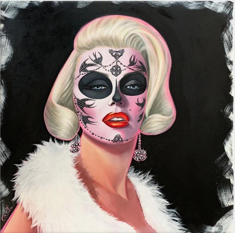 Gina Palmerin Portrait Painting - Pop Art Portrait of Marilyn Monroe