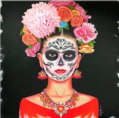 Pop Art Portrait of Frida Kahlo 
