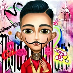 Retrato de Salvador Dalí en estilo Pop Art