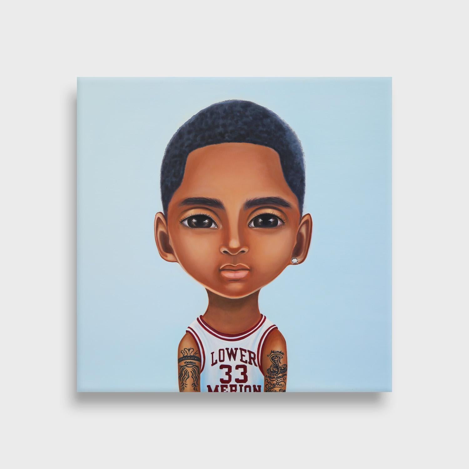 Pop Art Portrait of Kobe Bryant  - Print by Gina Palmerin