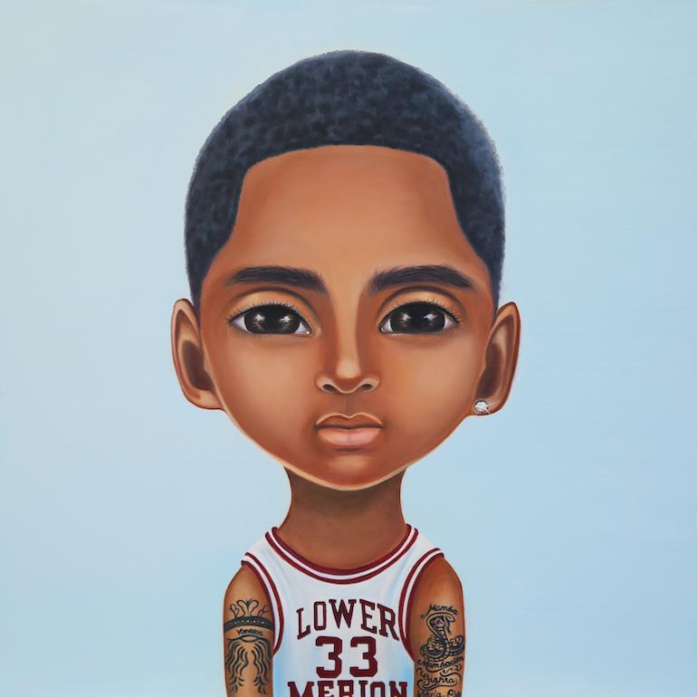 Gina Palmerin Portrait Print - Pop Art Portrait of Kobe Bryant 