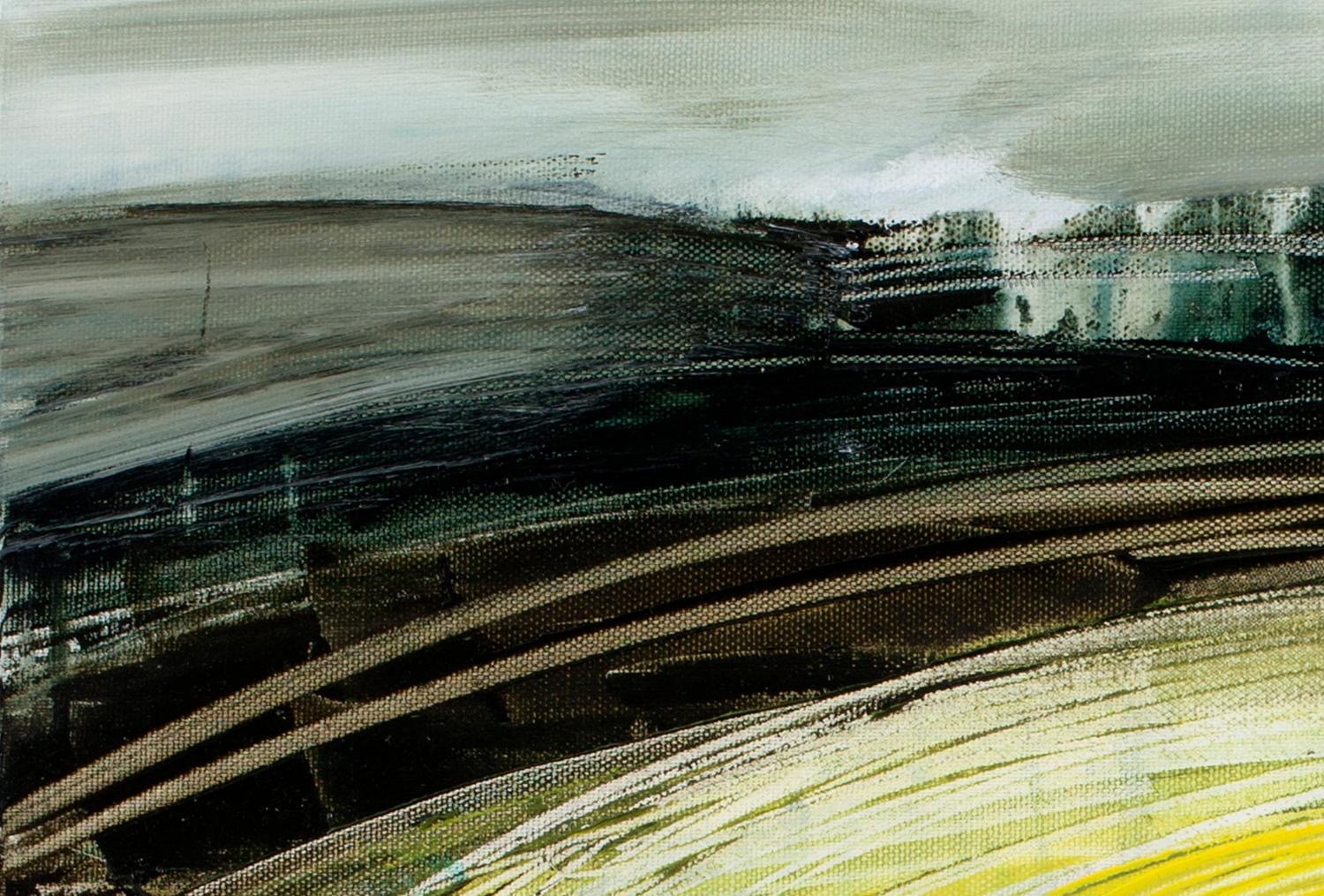 Mi punto de vista, Pintura original, Abstracto, Arte moderno, Paisaje - Painting Contemporáneo de Gina Parr