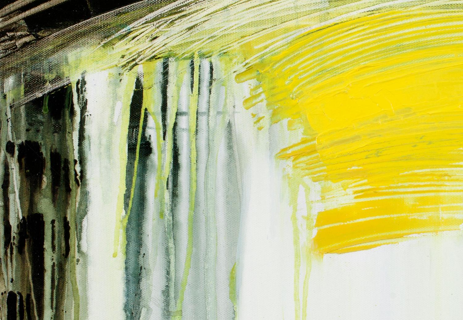 Mi punto de vista es un óleo original de paisaje abstracto contemporáneo de la serie de Gina Parr 