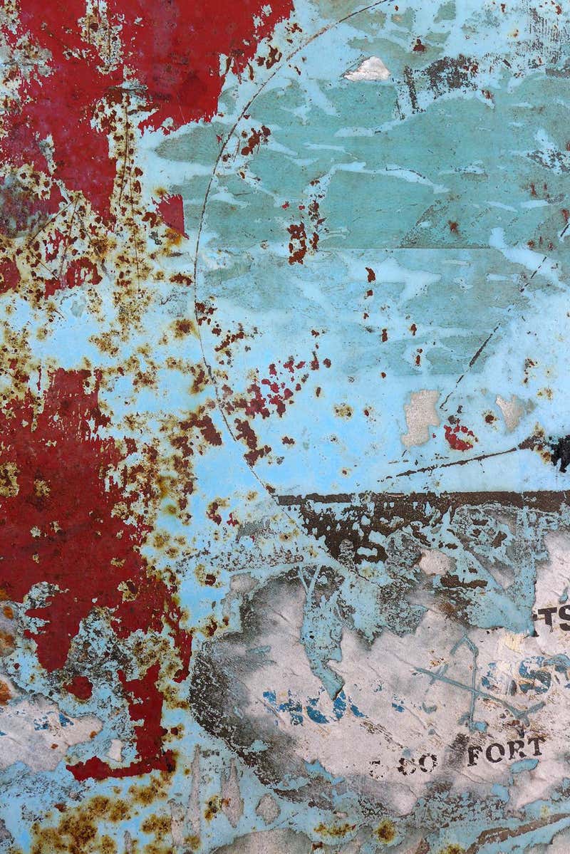 Kind of Cyan - Layered Torn Paper Diptych, White and Blue Unique ...