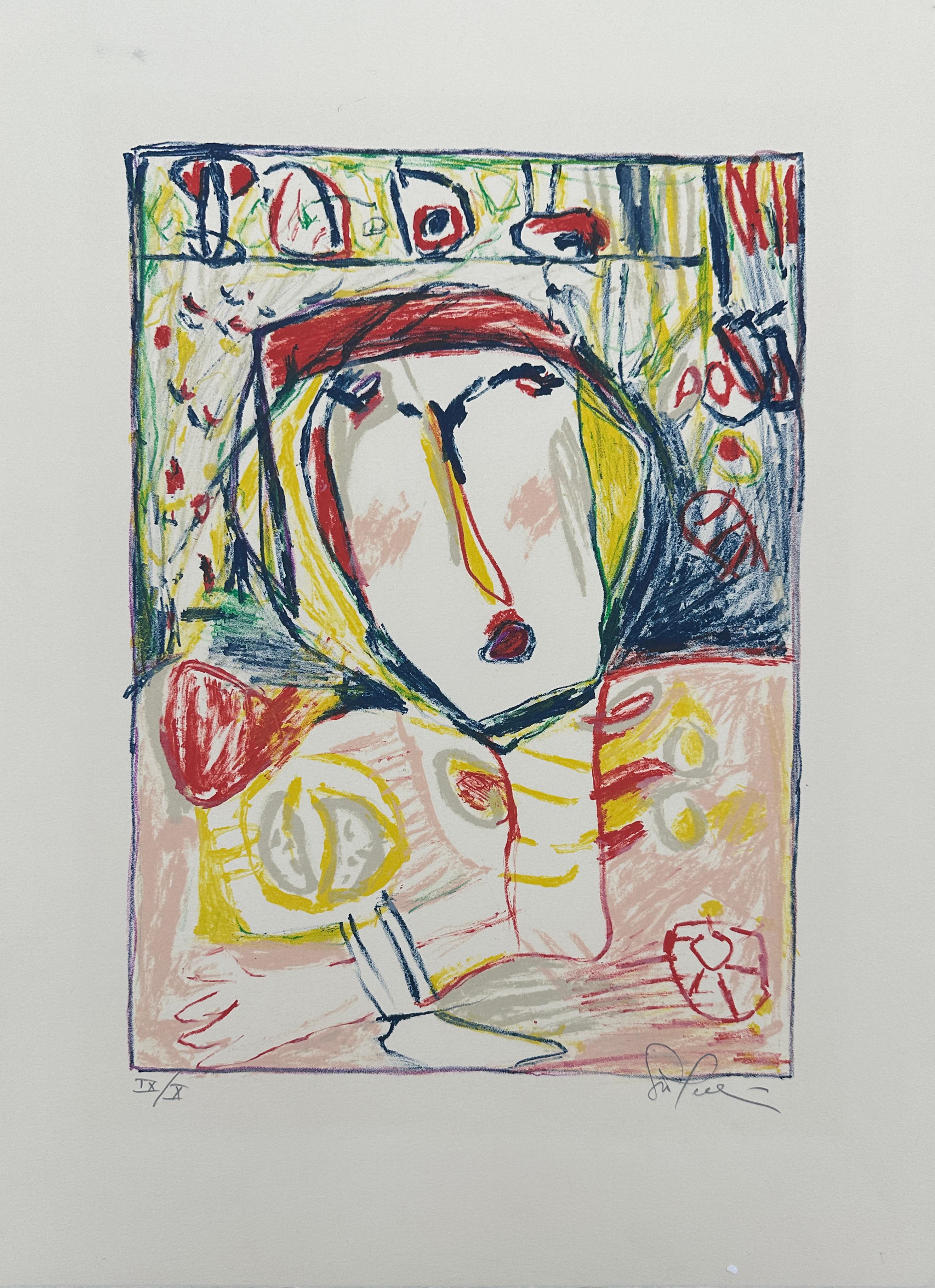 Gina Pellon Lithograph, Untitled