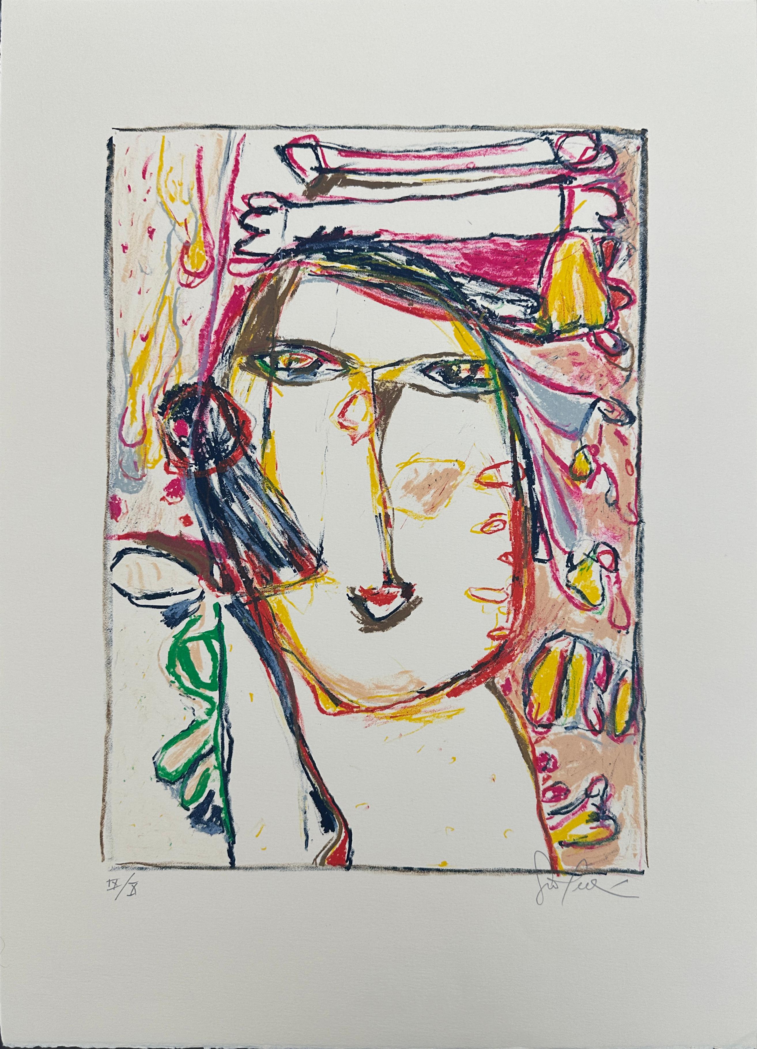 Gina Pellon Lithograph, Untitled