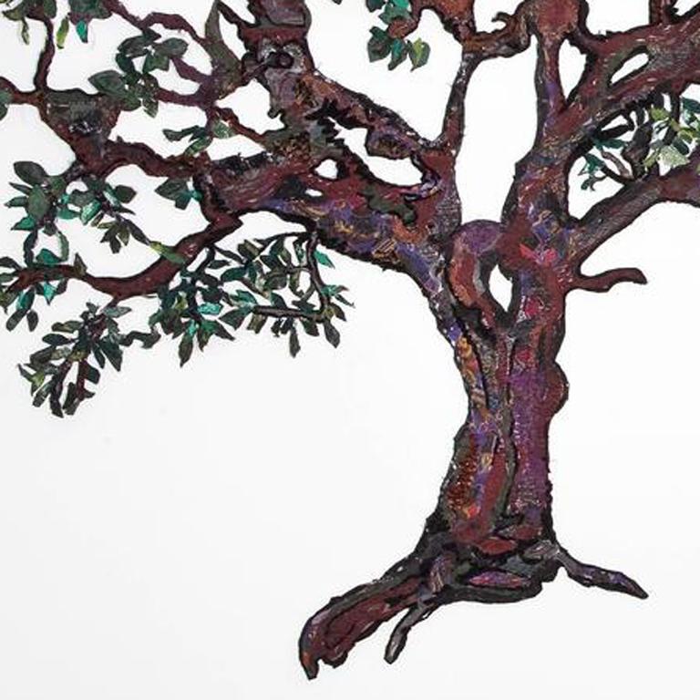 Adam and Eve Tree I - Contemporary Mixed Media Art by Gina Phillips
