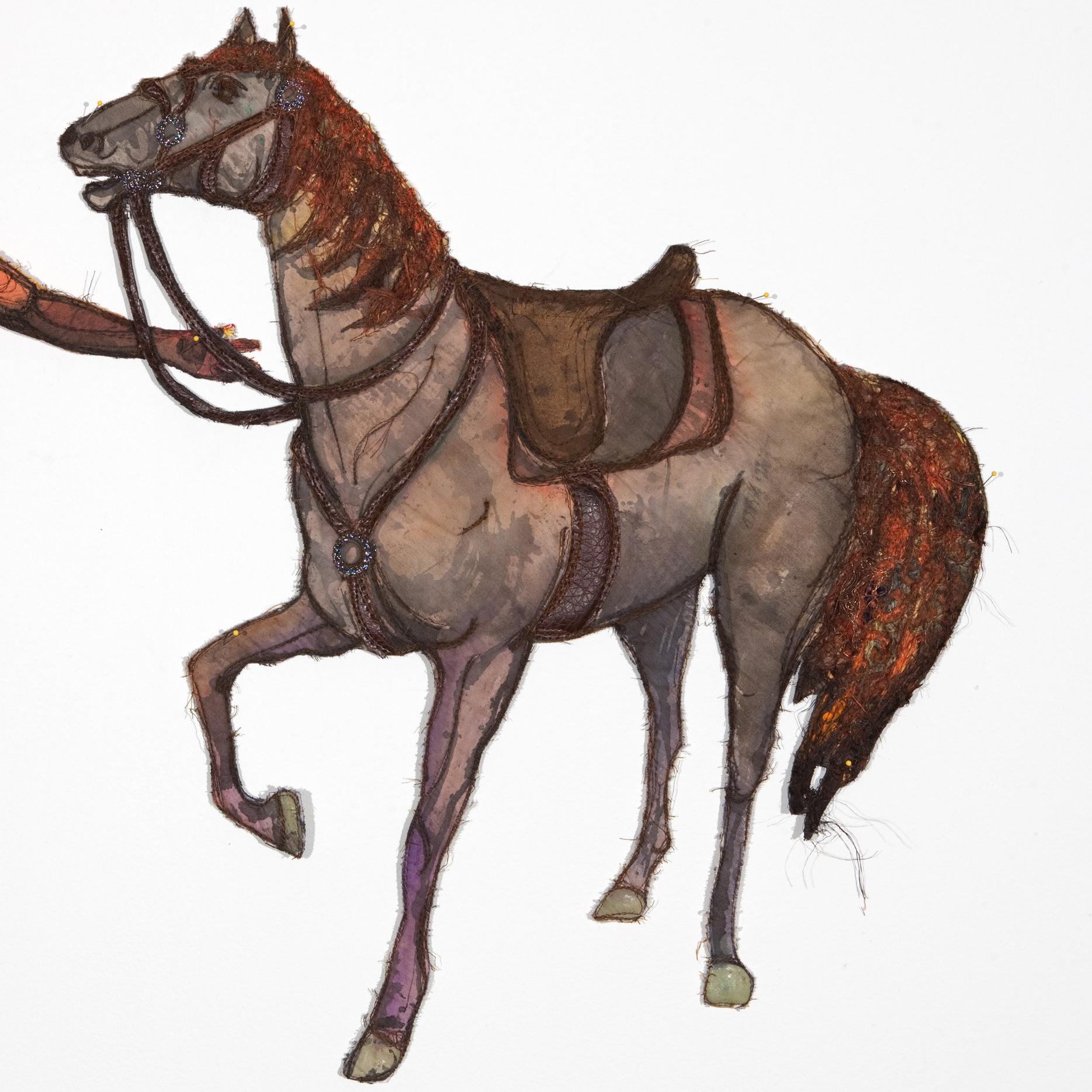 Chief Jumper and His Horse (Le cheval et son chef de file) en vente 1