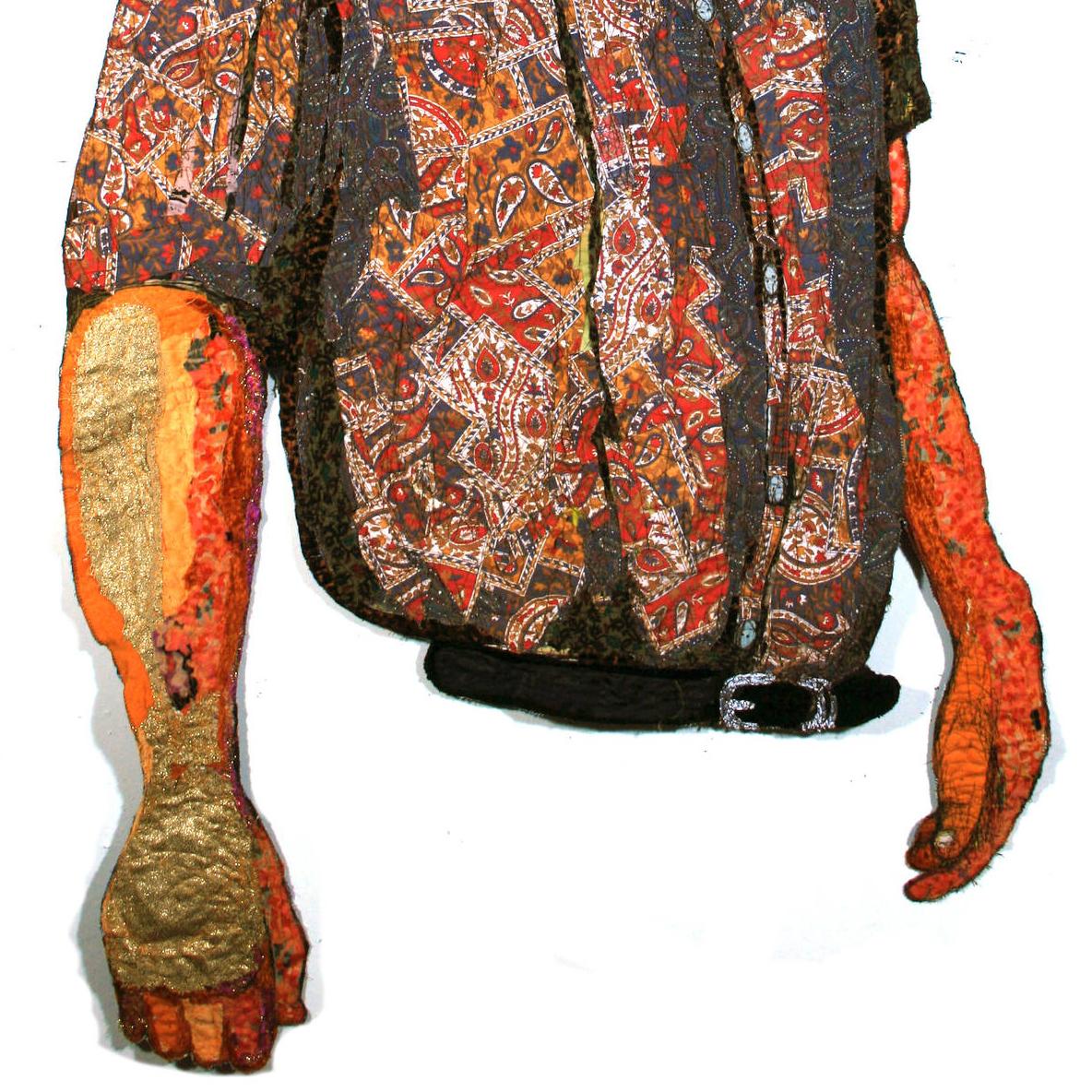 Medium: Stoff, Faden, Tinte, Farbe

Gina Phillips ist eine Mischtechnik-Künstlerin, die in Kentucky aufwuchs und seit 1995 in New Orleans lebt. Die Bilder, Geschichten und Charaktere beider Regionen beeinflussen ihre Arbeit. Sie begann ihre