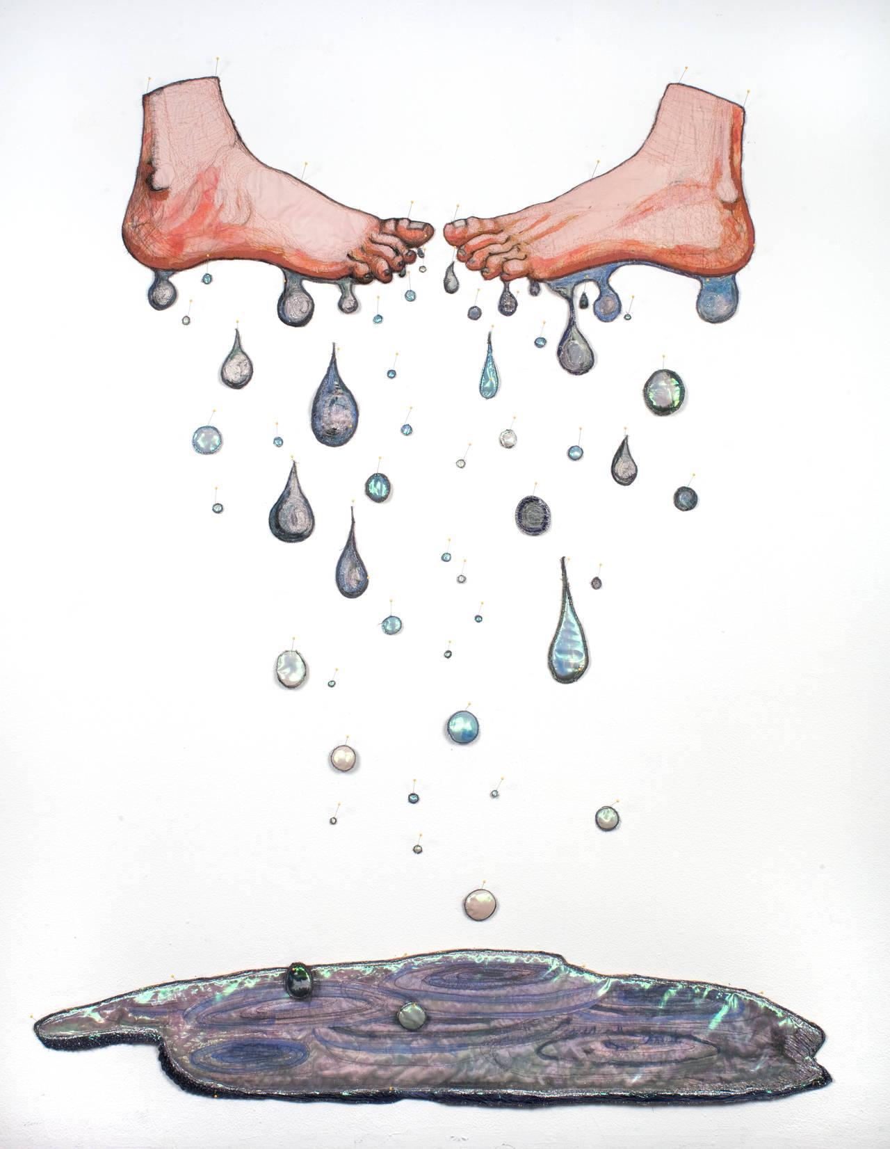 Sweaty Feet (Leakers) - Mixed Media Art by Gina Phillips
