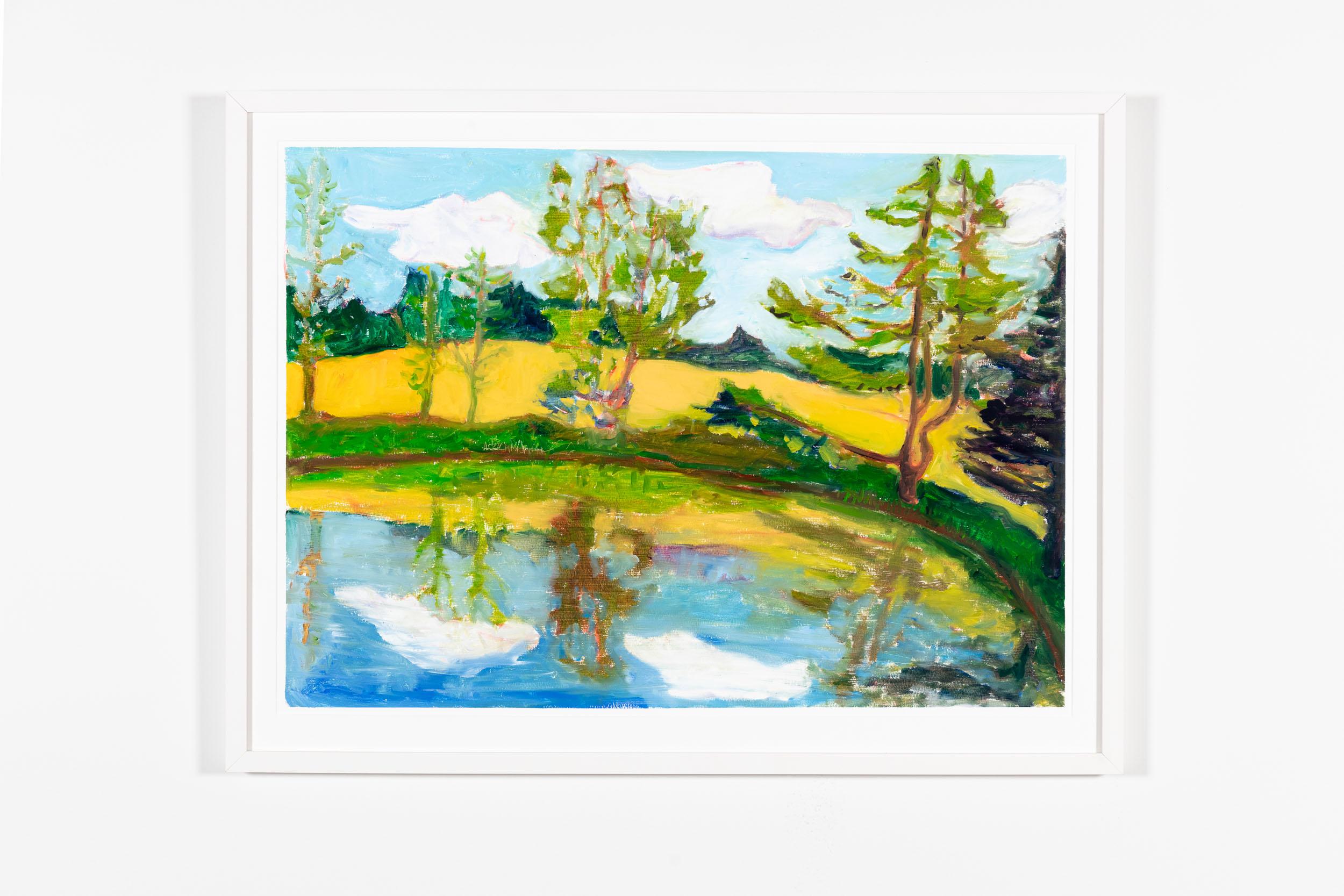 Erster Sonnenuntergang – Painting von Gina Phillips