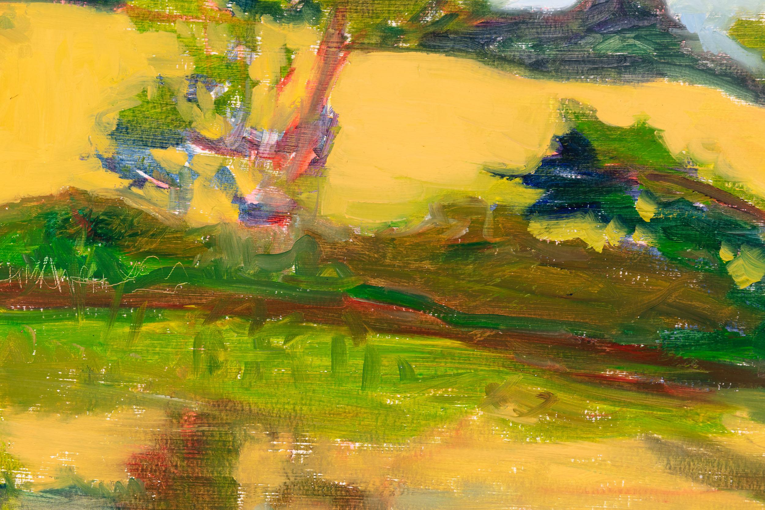 Erster Sonnenuntergang (Zeitgenössisch), Painting, von Gina Phillips