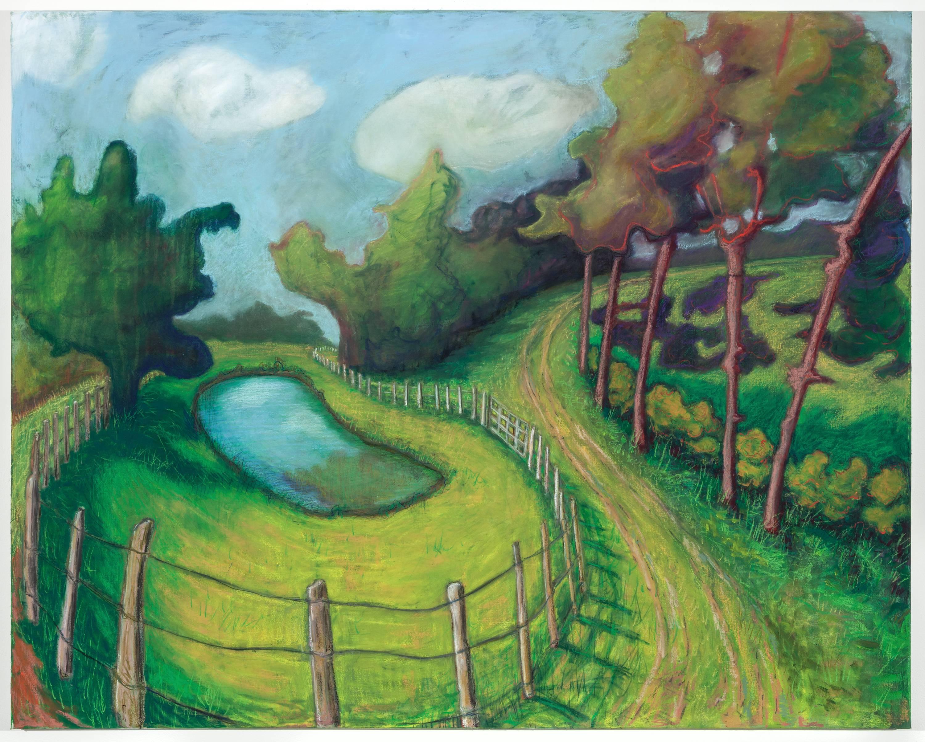 Gina Phillips Landscape Painting - La Goutte